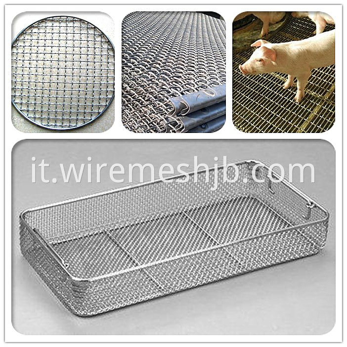 Crimped wire mining screen
